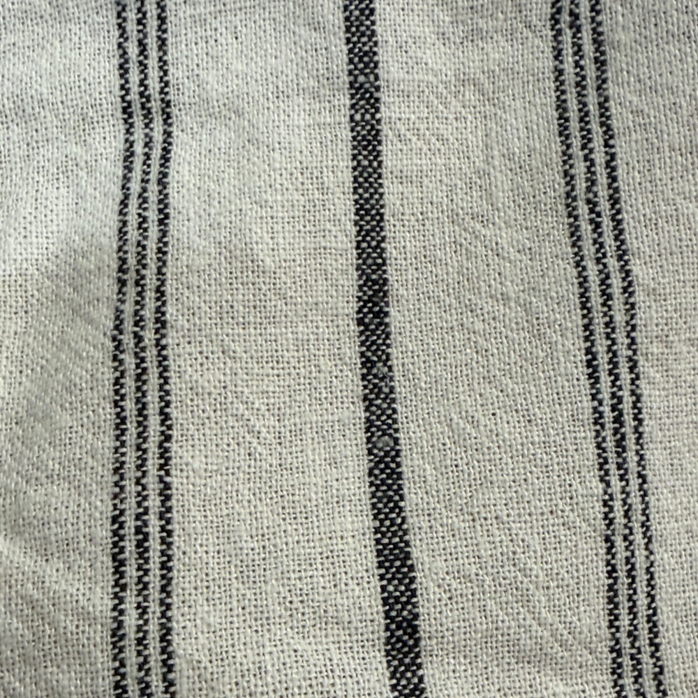 Old Navy White/Charcoal Stripe Extra High-Waisted Linen-Blend Short/NWT/S - Picture 11 of 16